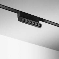 Grille LED bilatérale - 122 mm - 10W - 3CCT - 48V - Noir - MAG26