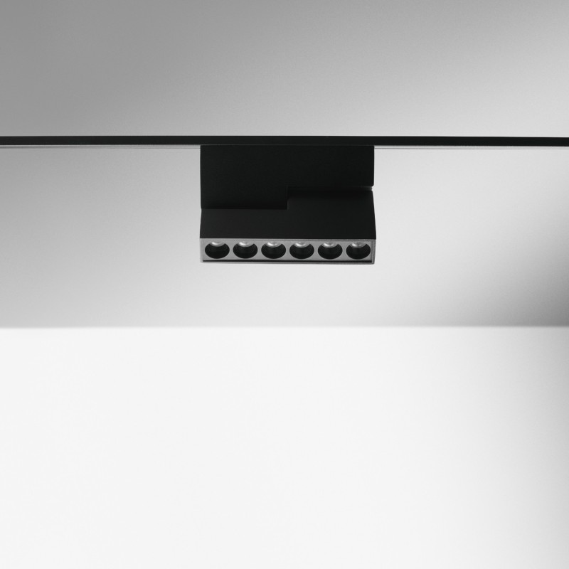 Grille LED bilatéral - 122 mm - 10W - 3CCT - 48V - Noir - MAGNETIC 26