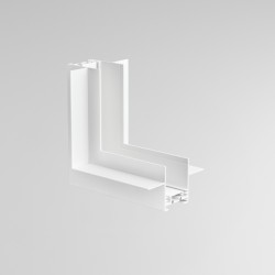 Jonction d'angle mur/plafond - Rail encastré - Profond - Blanc - MAGNETIC 26
