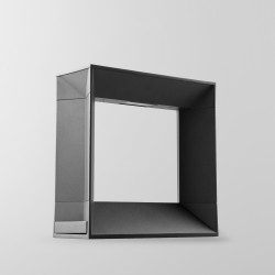 Borne LED géométrique - 8W - Anthracite - 21cm - AURAL