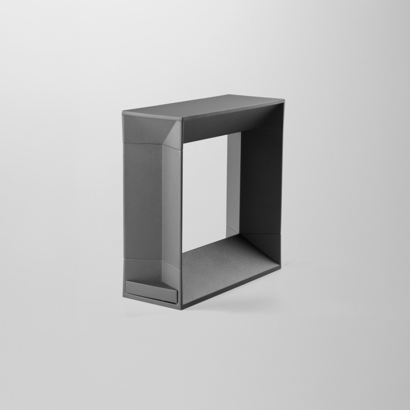 Borne LED géométrique - 8W - Anthracite - 21cm - AURAL