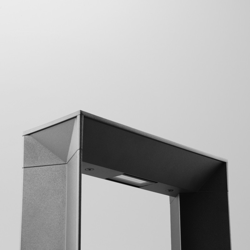 Borne LED géométrique - 50 cm - 8W - Anthracite - AURAL