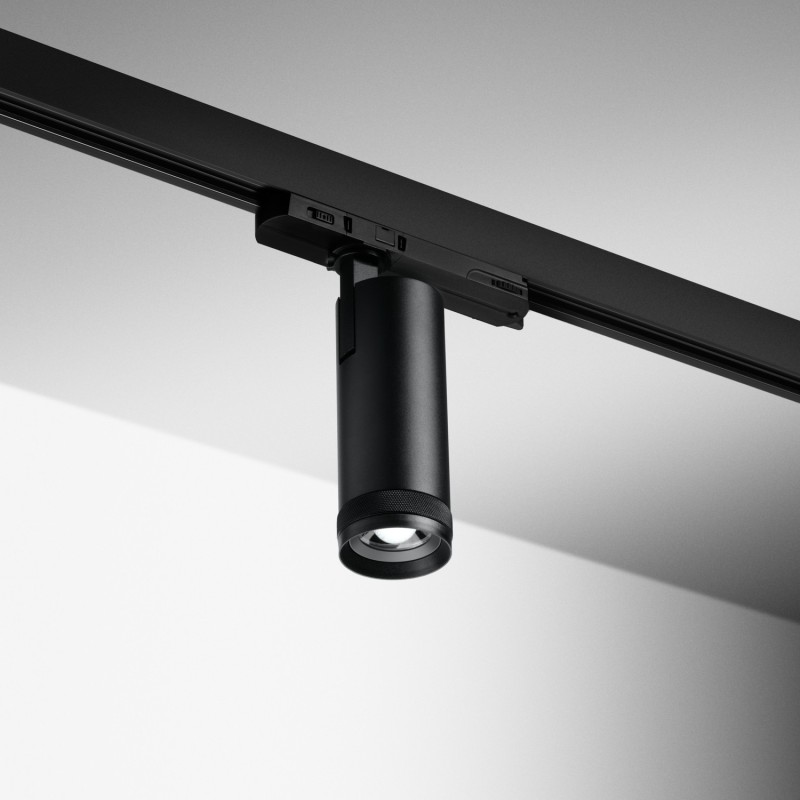 Spot LED sur rail à focal variable 10W - Noir - 3CCT - ZOOOM V2