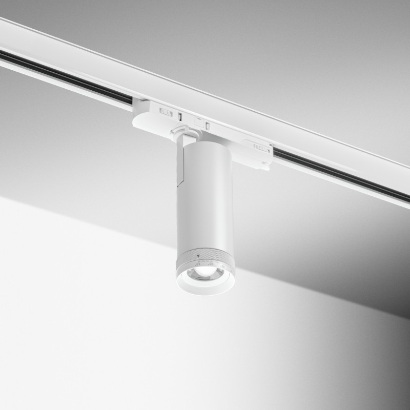 Spot LED sur rail à focal variable 10W - Blanc - 3CCT - ZOOOM V2