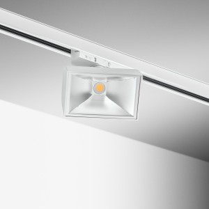 Spot LED sur rail orientable 355° 30W Blanc - 3CCT - CUBOZ