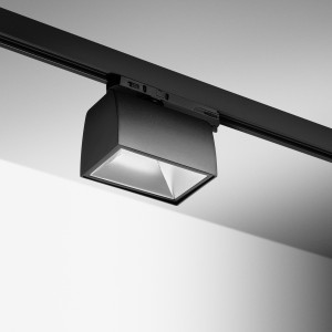 Spot LED sur rail rectangulaire 30W - Noir - 3CCT - CUBOZ