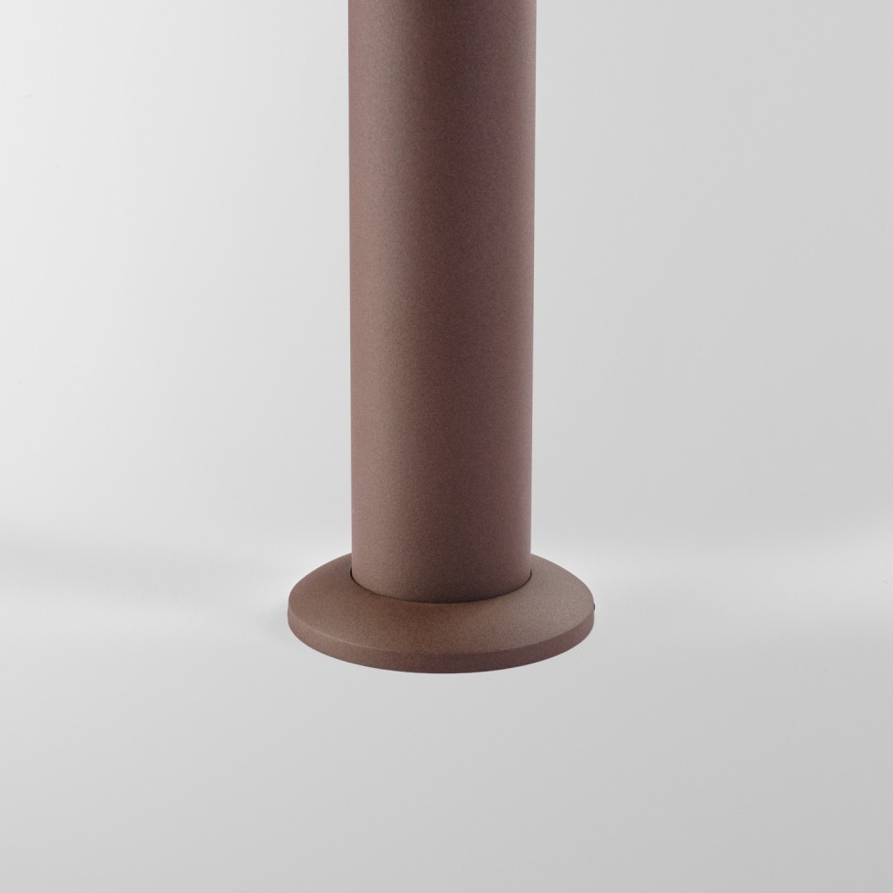 Borne LED architecturale 12W MOAII 2 faisceaux tête rotative corten