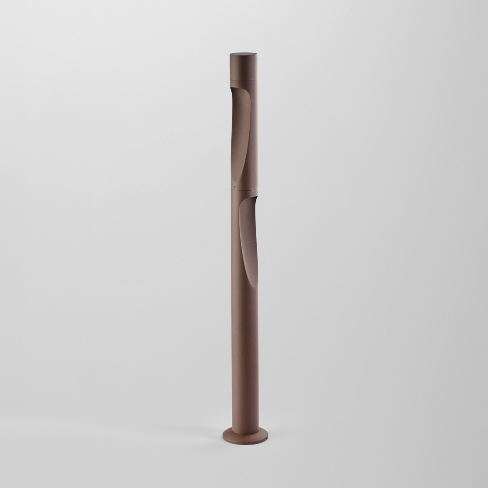 Borne LED architecturale 12W MOAII 2 faisceaux tête rotative corten