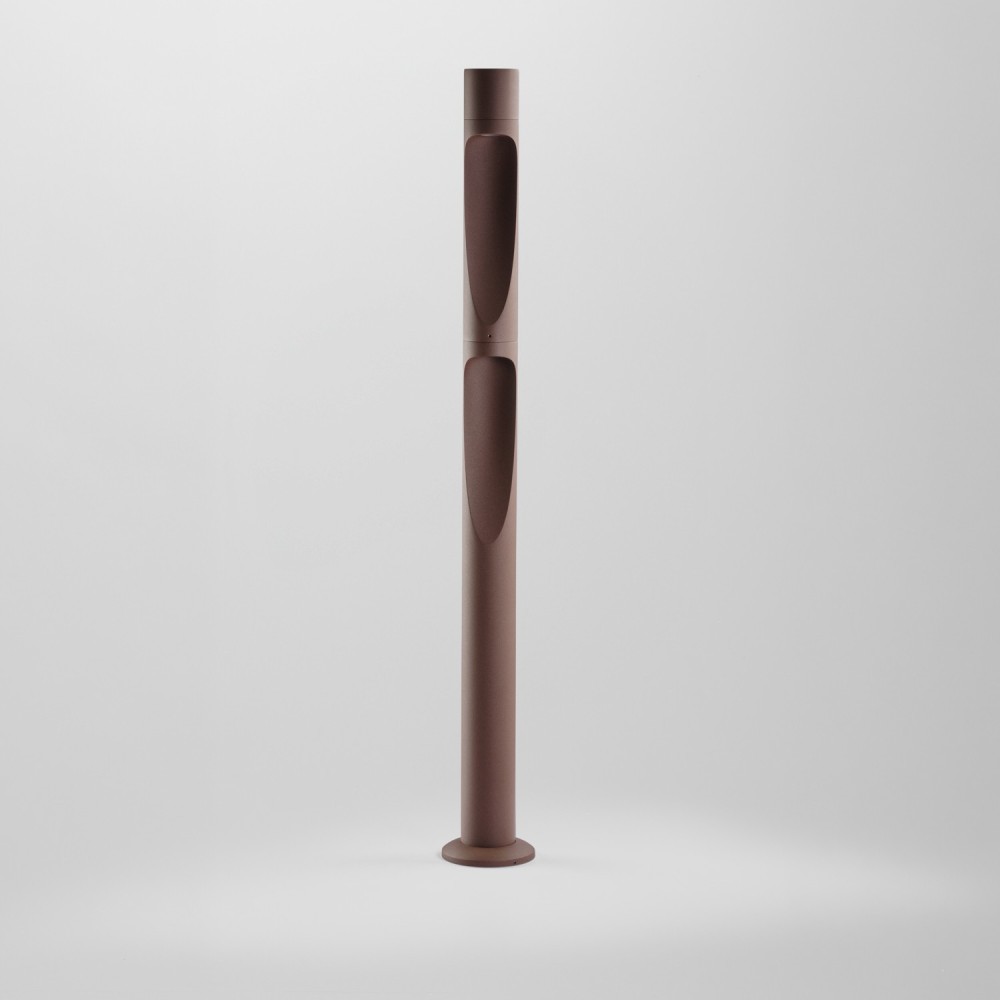 Borne LED architecturale 12W MOAII 2 faisceaux tête rotative corten