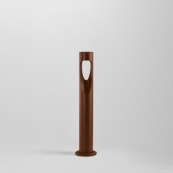 Borne LED ajourée 6W - 60 cm - Corten - BIPEE