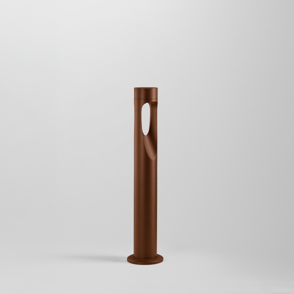 Borne LED ajourée 6W - 60 cm - Corten - BIPEE