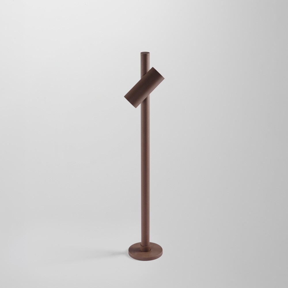 Borne LED extérieur à tête rotative - 6W - 60cm - VARIO - Corten