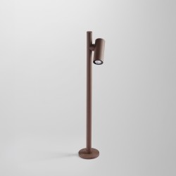 Borne LED extérieur à tête rotative - 6W - 60cm - VARIO - Corten