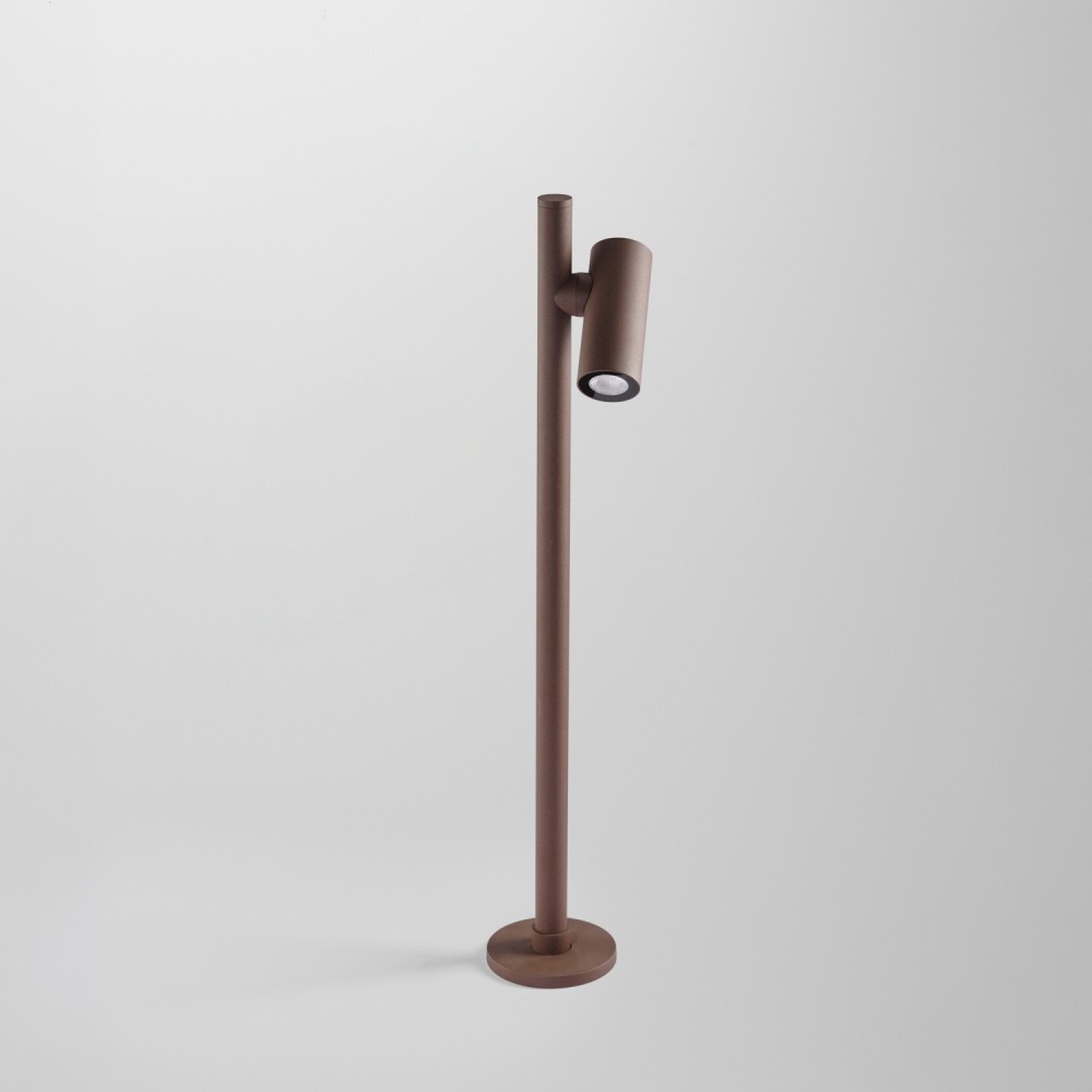 Borne LED extérieur à tête rotative - 6W - 60cm - VARIO - Corten