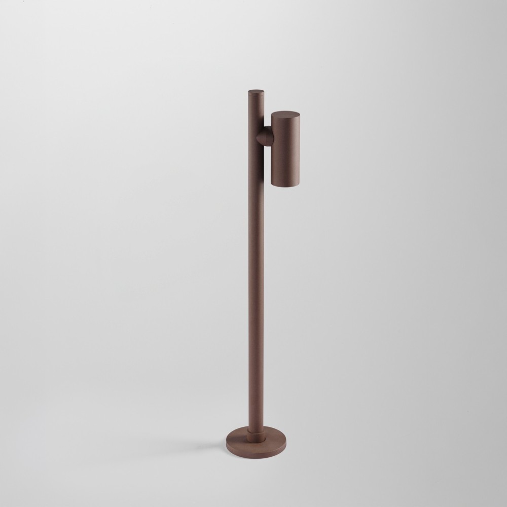 Borne LED extérieur à tête rotative - 6W - 60cm - VARIO - Corten
