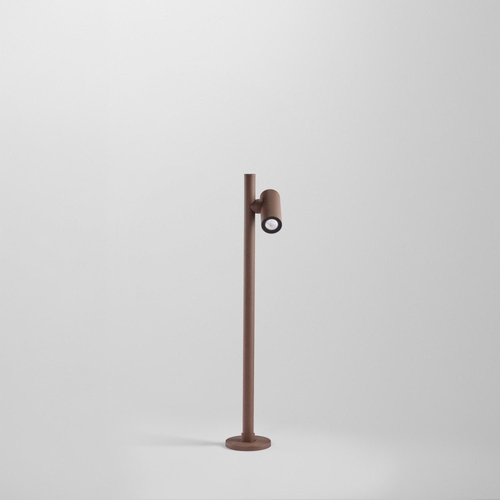 Borne LED extérieur à tête rotative - 6W - 60cm - VARIO - Corten