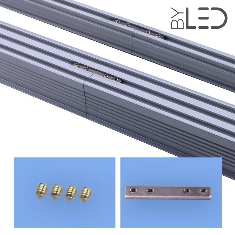 Connexion droite pour profilé LED encastrable