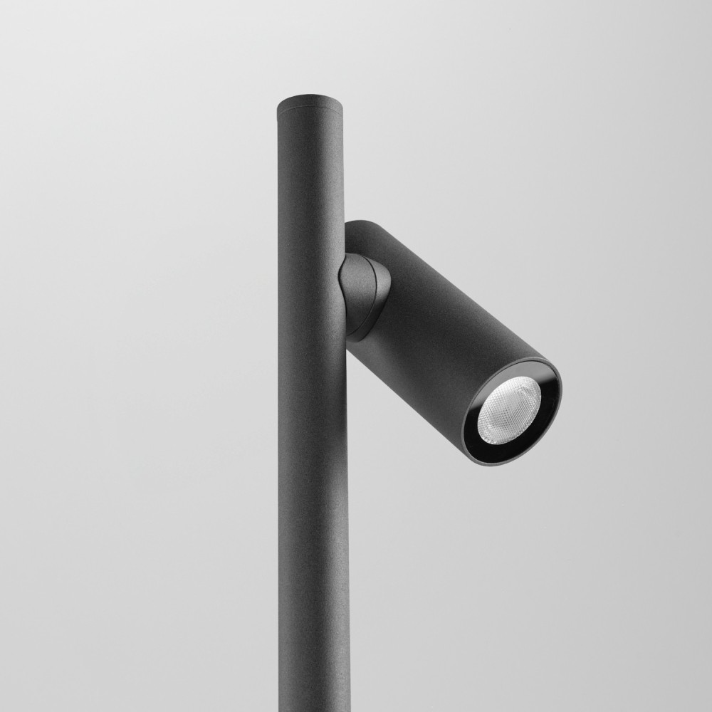Borne LED extérieur à 2 têtes rotatives - 12W - 80cm VARIO Anthracite