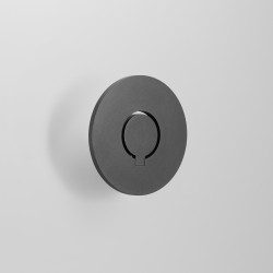 Applique LED murale anthracite 9W, tête circulaire inclinable - JUSTA