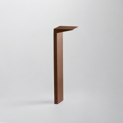 Borne LED pour jardin, terrasse et allée PRISMA - 10W - Corten