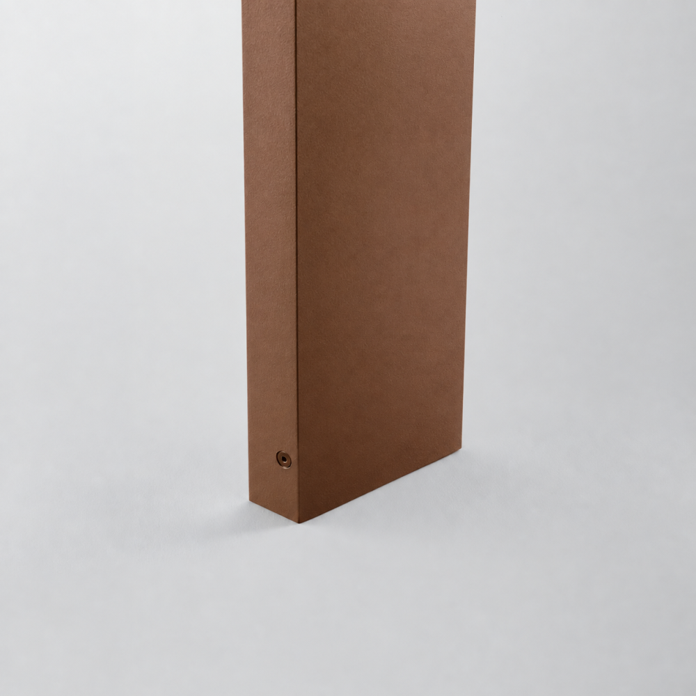 Borne LED pour jardin, terrasse et allée PRISMA - 10W - Corten