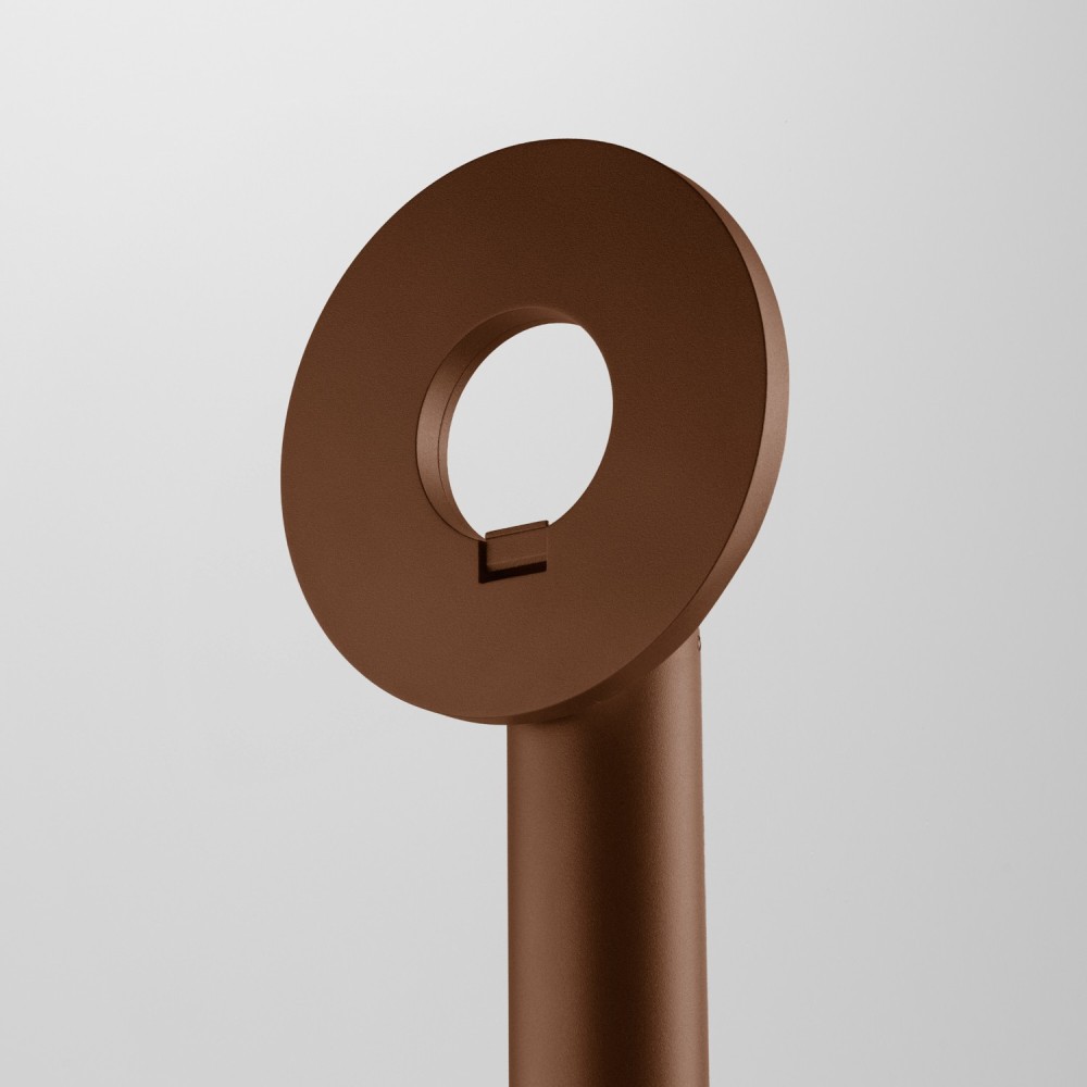Borne LED à tête inclinable pour extérieur - 8W - Corten - JUSTA
