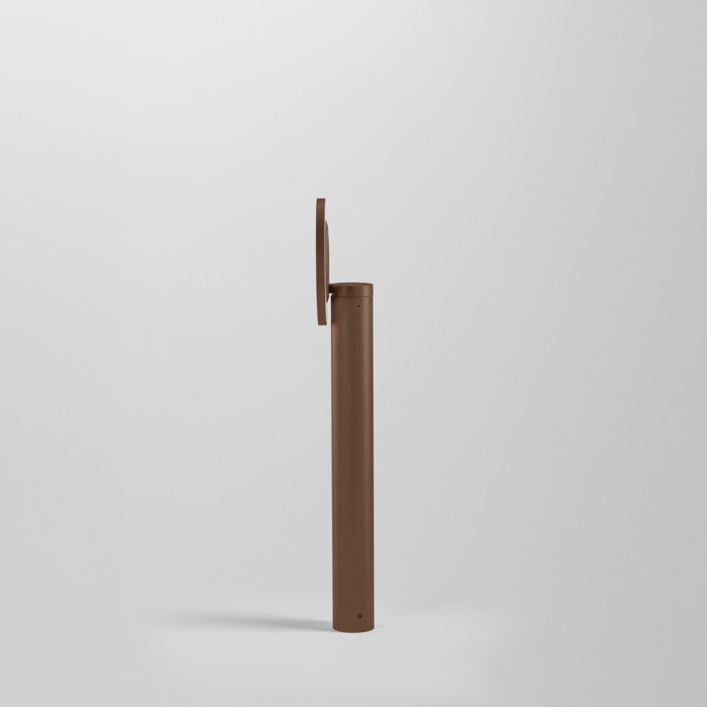 Borne LED à tête inclinable pour extérieur - 8W - Corten - JUSTA