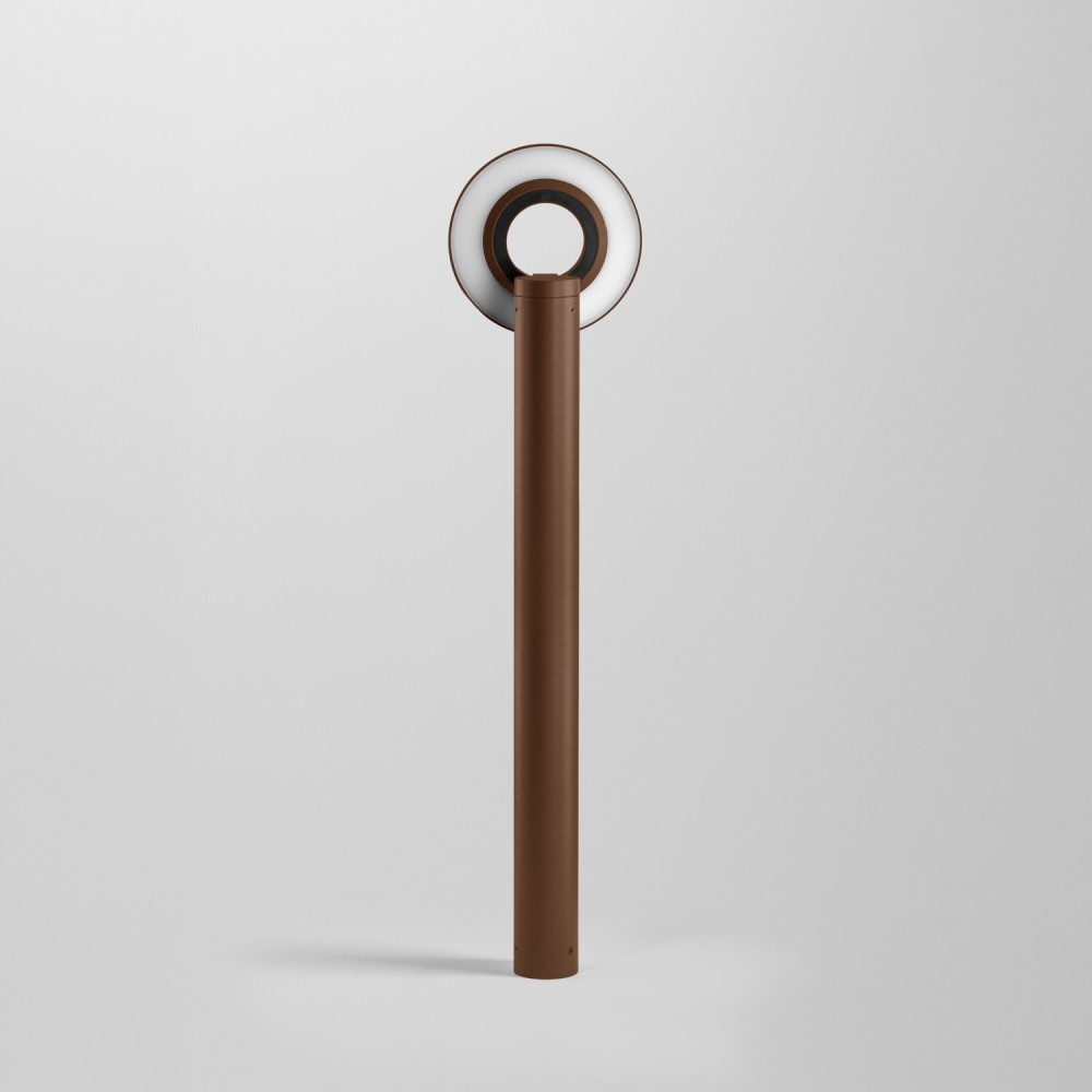 Borne LED à tête inclinable pour extérieur - 9W - Corten - JUSTA