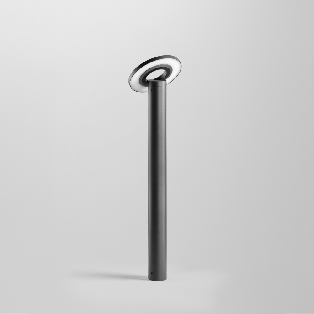 Borne LED à tête inclinable pour extérieur - 9W - Anthracite - JUSTA