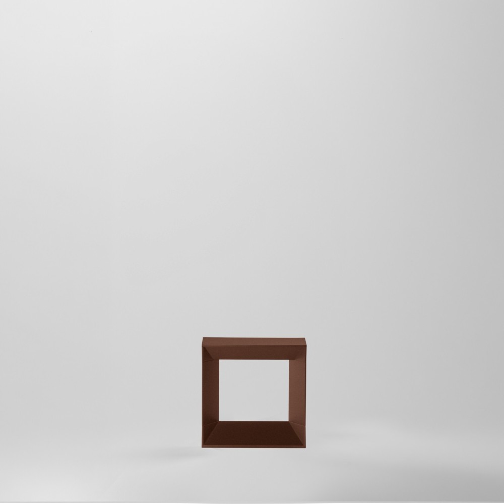 Borne LED extérieure AURAL 8W corten – Diffusion avant et arrière