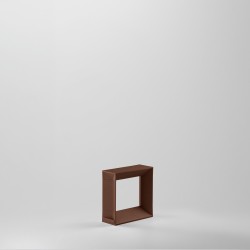 Borne LED extérieure AURAL 8W corten – Diffusion avant et arrière