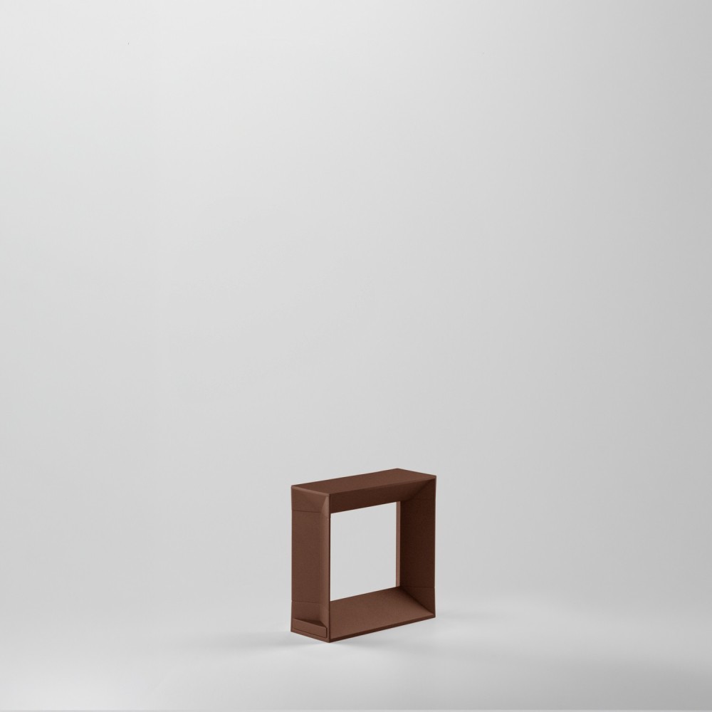 Borne LED extérieure AURAL 8W corten – Diffusion avant et arrière
