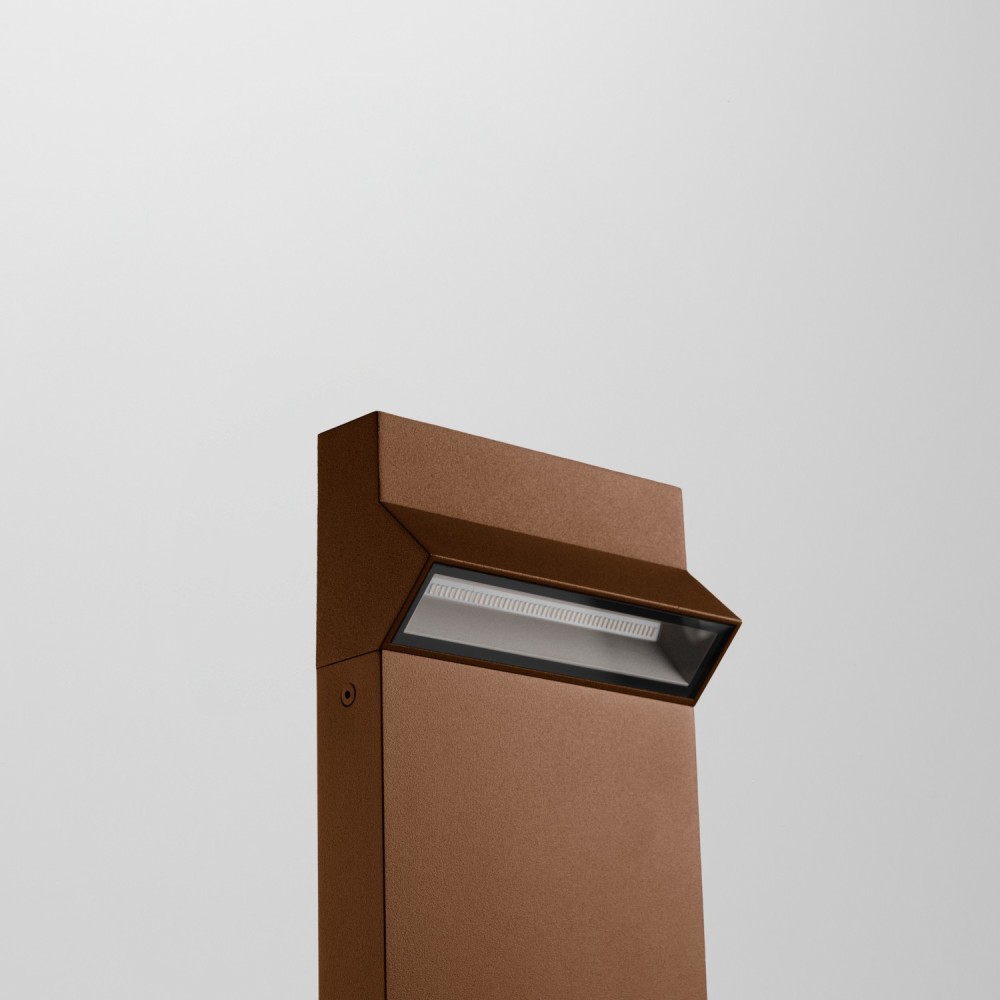 Borne LED ATMOS 70cm éclairage de jardin, terrasse et allée corten