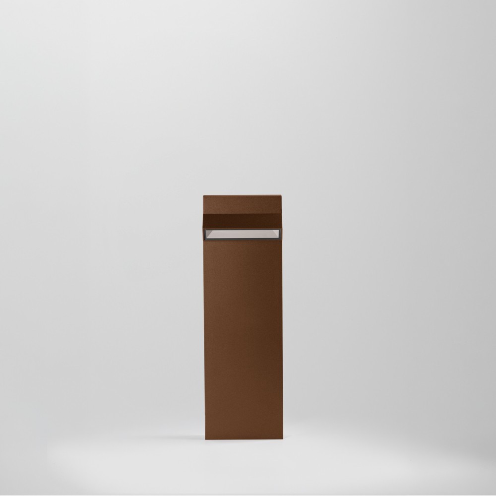 Borne LED ATMOS 70cm éclairage de jardin, terrasse et allée corten