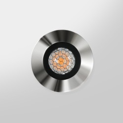 Spot LED encastré de sol - 3W - 24V ou 230V - Inox - HELIO