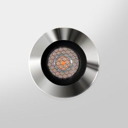Spot LED encastré de sol - 5W - 24V ou 230V - Inox - HELIO