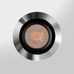 Spot LED encastré de sol - 9W - 24V ou 230V - Inox - HELIO