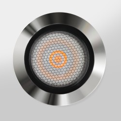 Spot LED encastré de sol - 14W - 24V ou 230V - Inox - HELIO