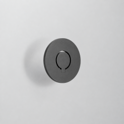 Applique LED murale anthracite 8W, tête circulaire inclinable - JUSTA