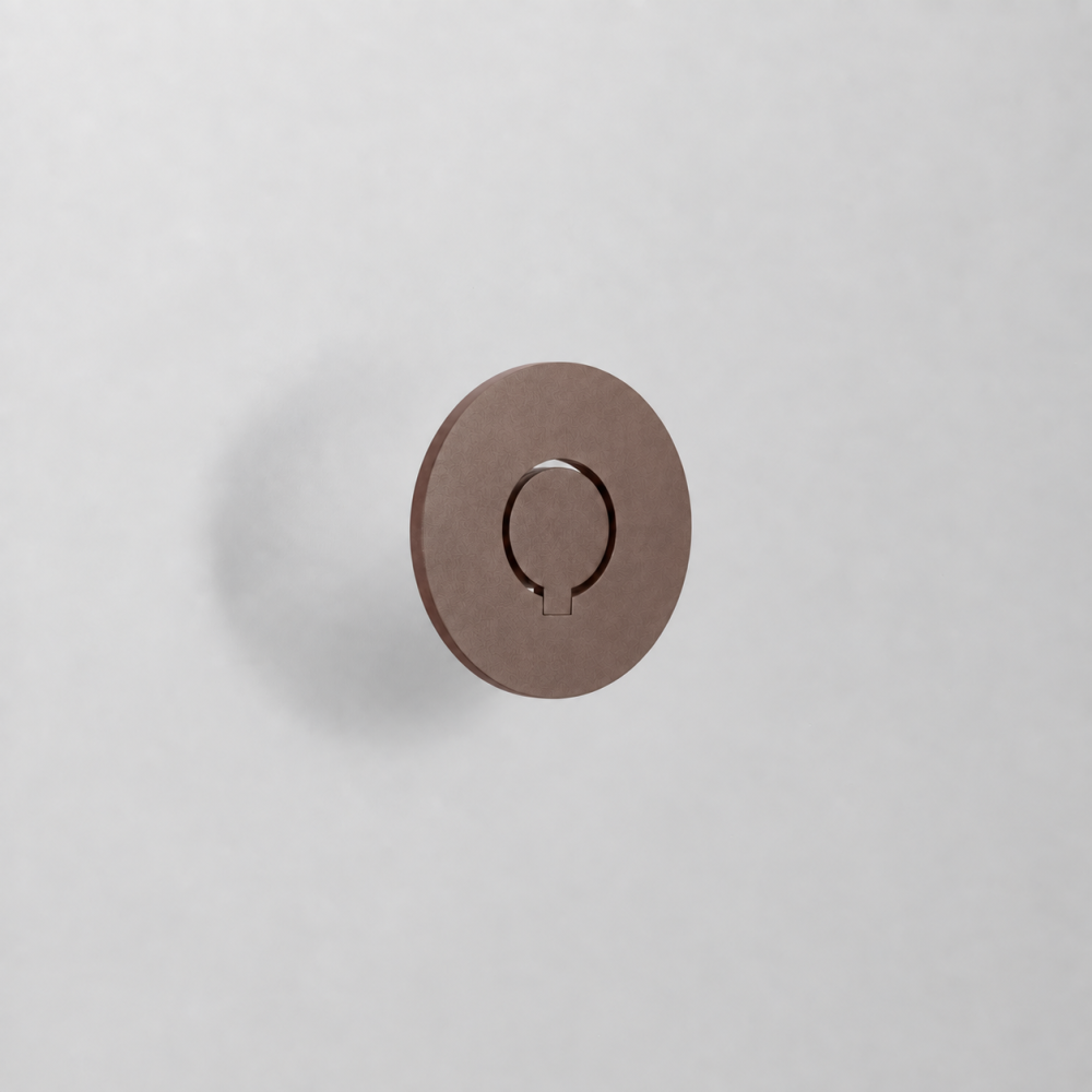 Applique LED murale corten 8W, tête circulaire inclinable - JUSTA