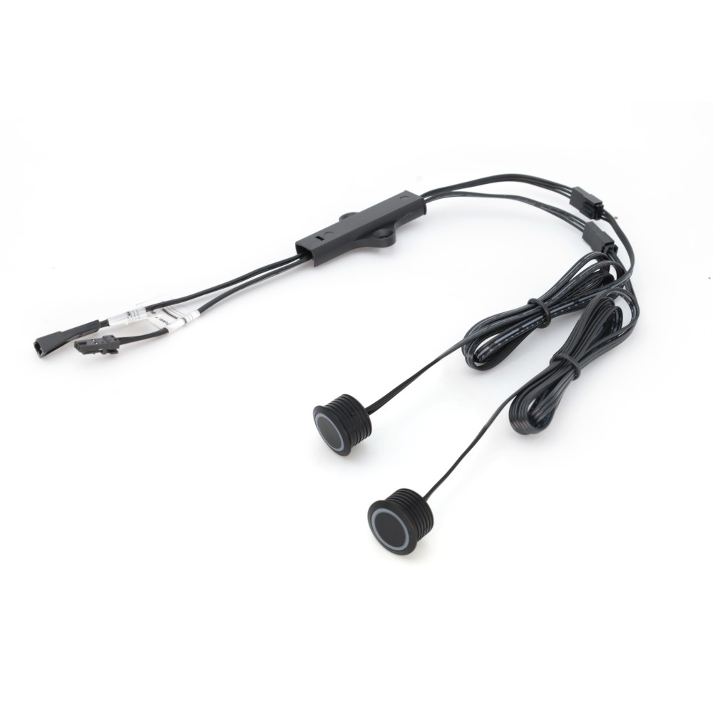 Double variateur tactile encastrable 12/24V pour meuble