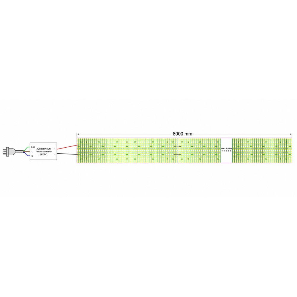 Plaque LED COB souple 10W découpable – éclairage sur mesure