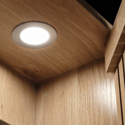 Spot LED d’étagère extra fin 2,5W – Nickel – 24V – SHELO