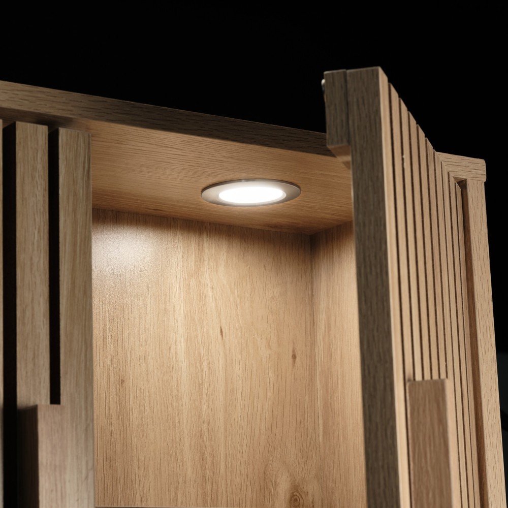 Spot LED d’étagère extra fin 2,5W – Nickel – 24V – SHELO