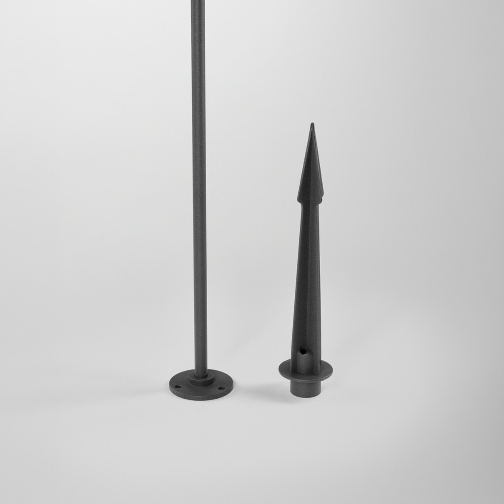 Borne LED d'extérieur 3W à poser ou à planter, 40cm de hauteur