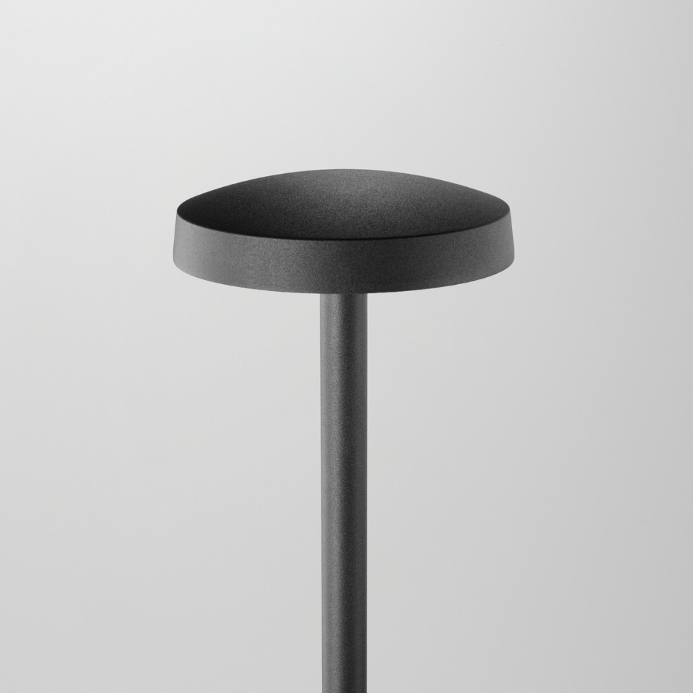 Borne LED fine d'extérieur bombée - 7W - 80 cm - Anthracite - HAALÖ