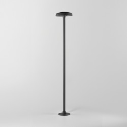 Borne LED extérieur tête bombée 23W - 2m - Anthracite - Haalo