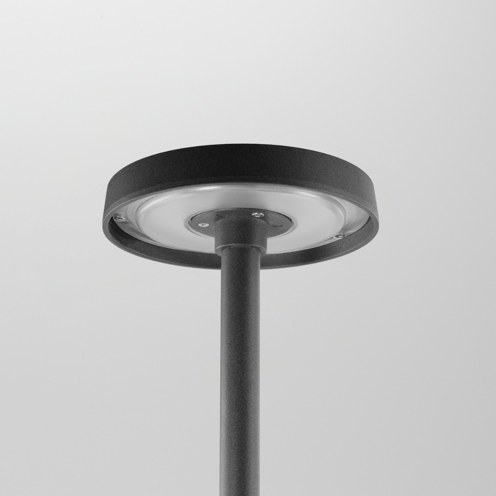 Borne LED extérieur tête bombée 23W - 2m - Anthracite - Haalo