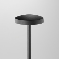 Borne LED extra fine d'extérieur à tête bombée - 23W - 200 cm - Anthracite - HAALÖ