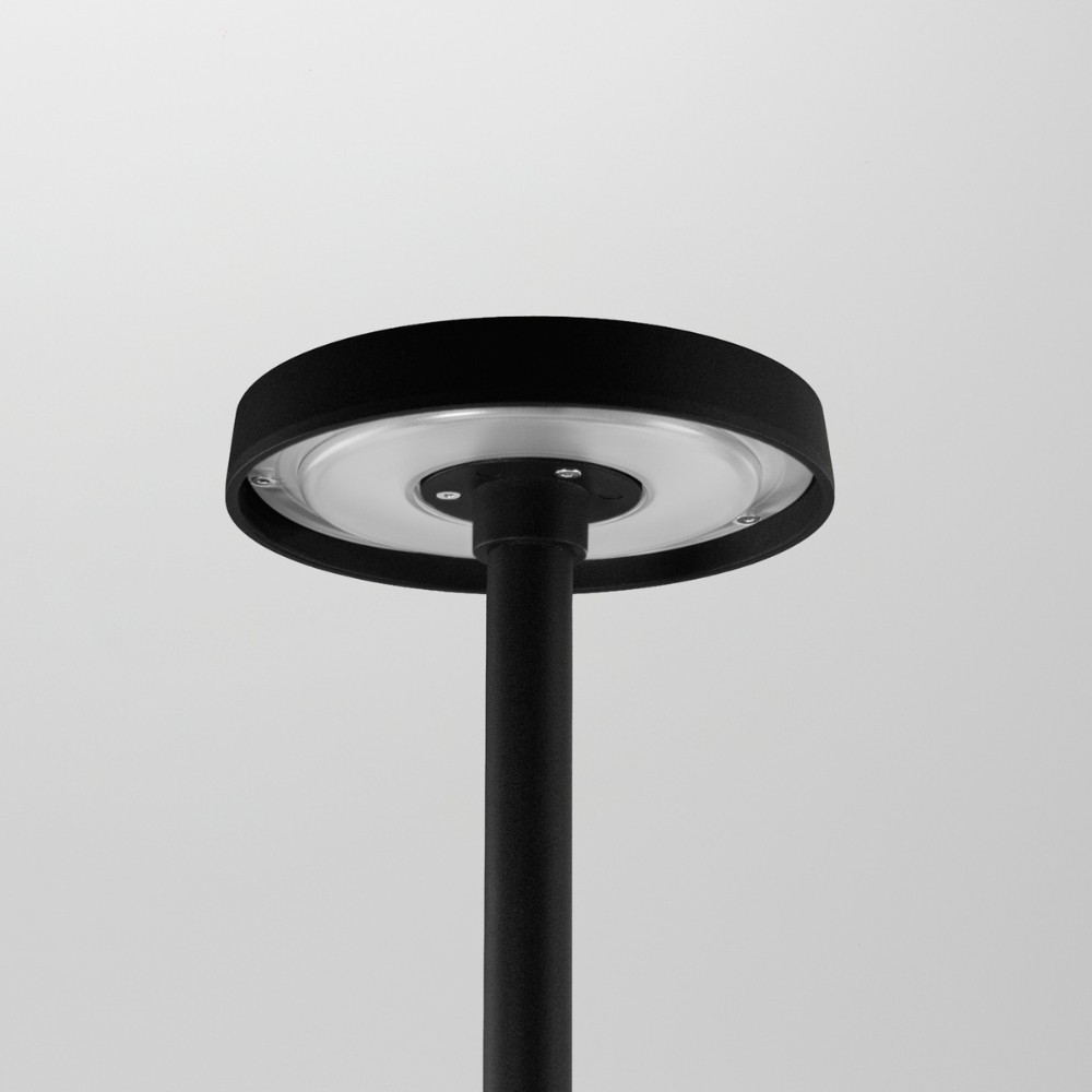 Borne LED fine d'extérieur bombée - 7W - 80 cm - Noir - HAALÖ